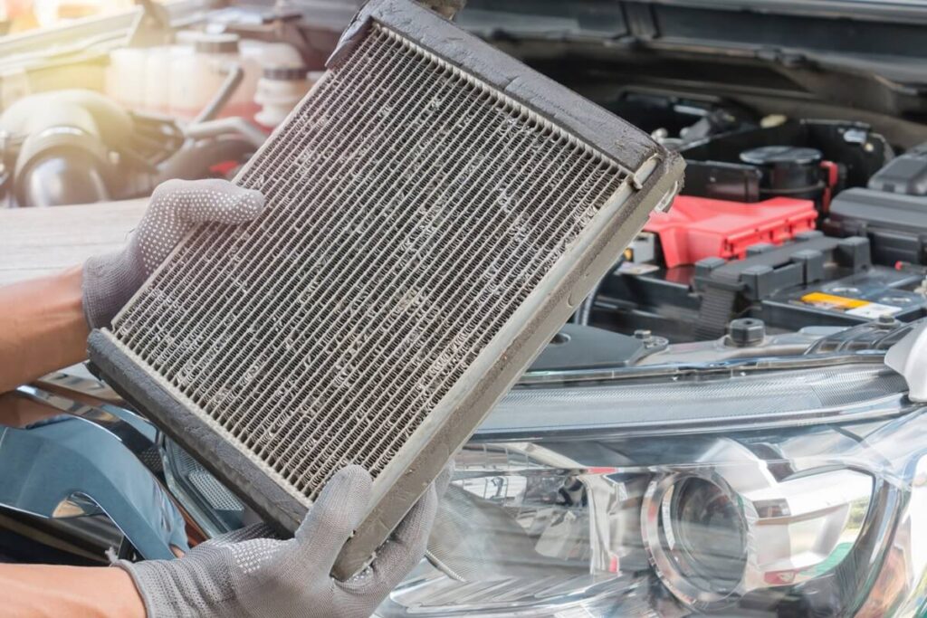 clogged heater box