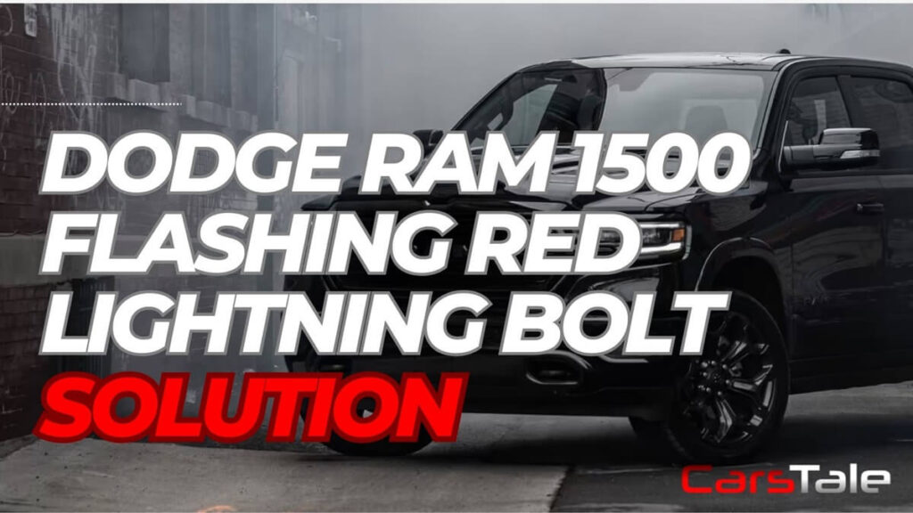 Dodge Ram 1500 Flashing Red Lightning Bolt