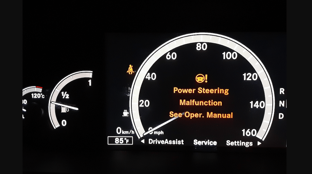 error with power steering