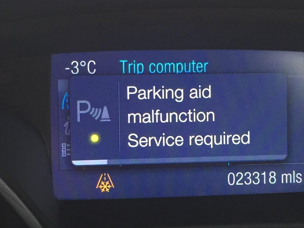 Parking Aid Malfunction Service Required