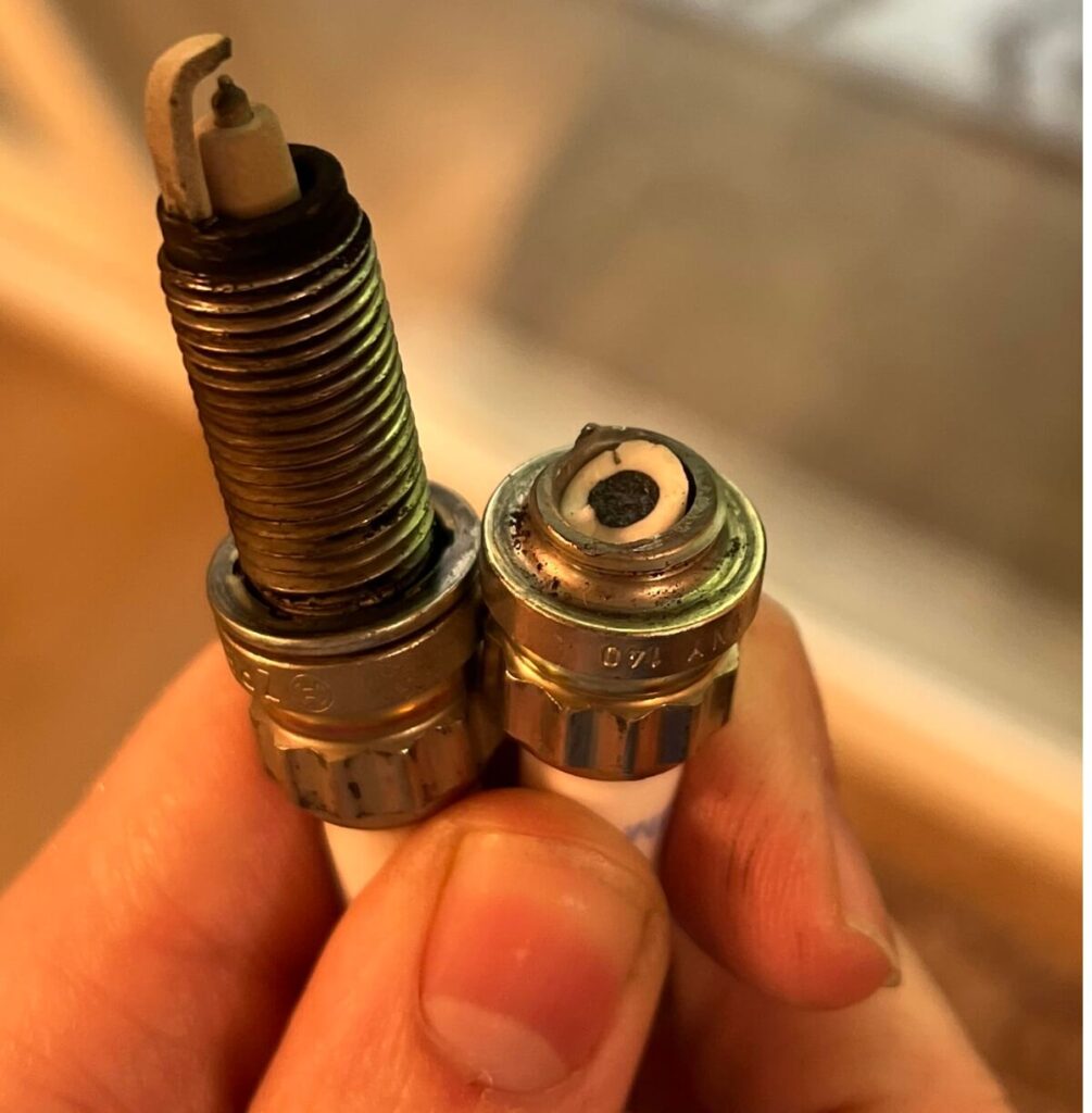 remove a snapped spark plug