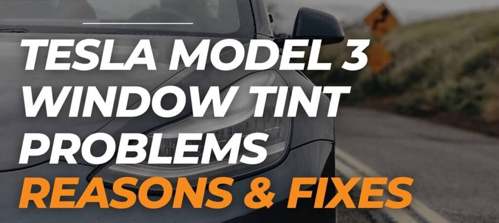 Tesla Model 3 Window Tint Problems