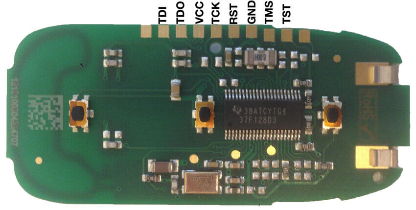 tesla model s key fob circuit