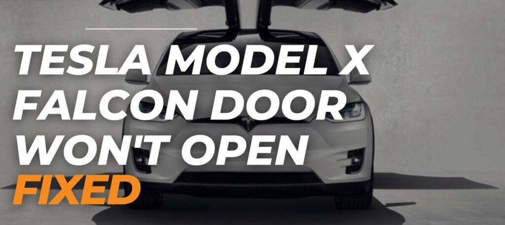 Tesla Model X Falcon Door Won't Open