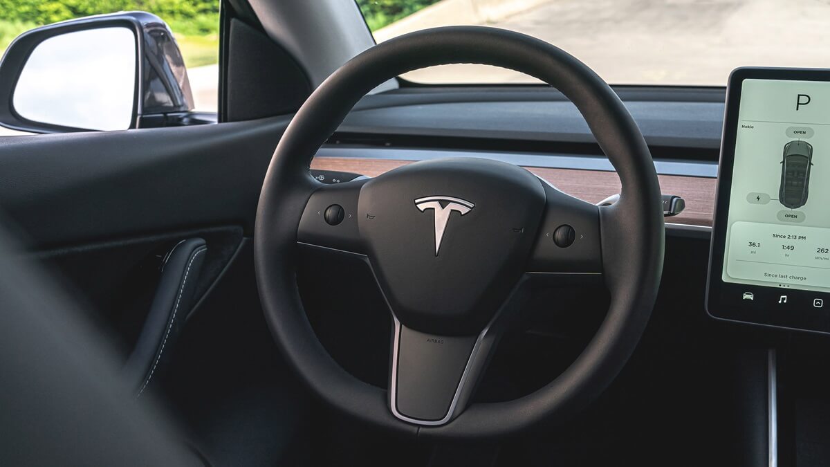 tesla steering