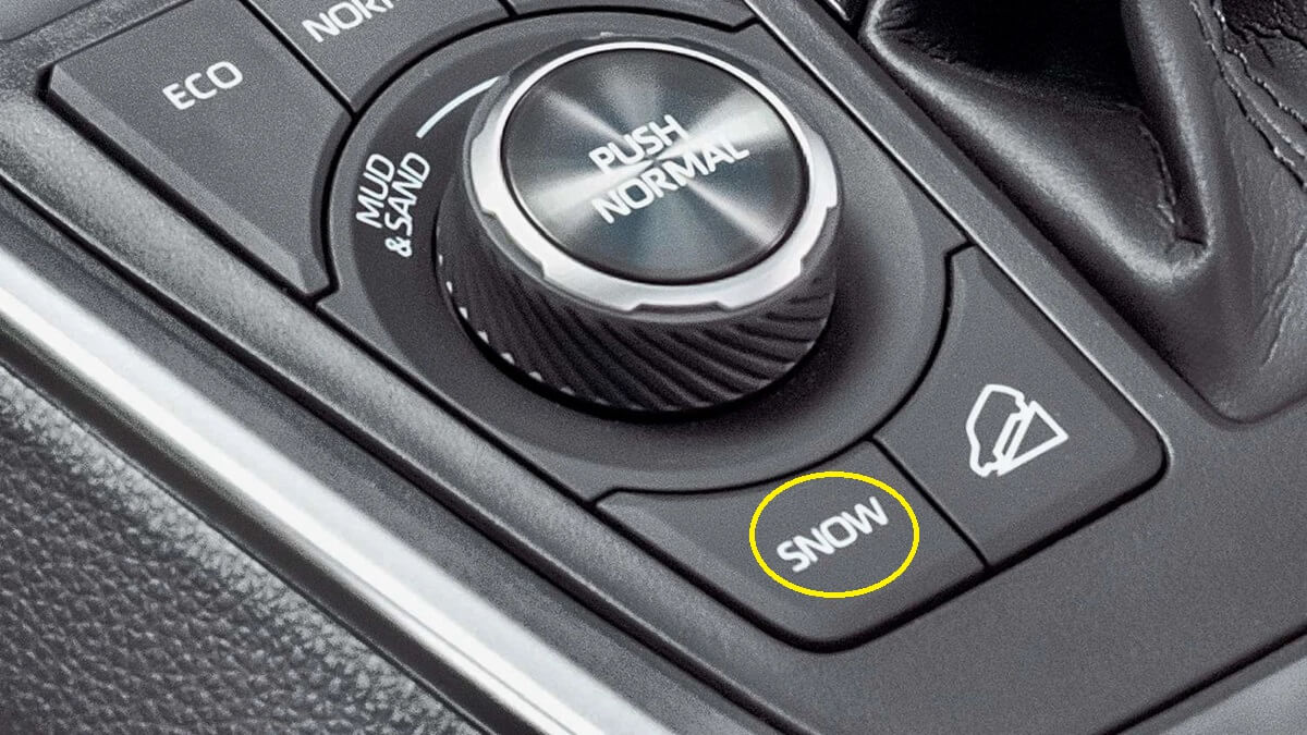 Toyota RAV4 snow button