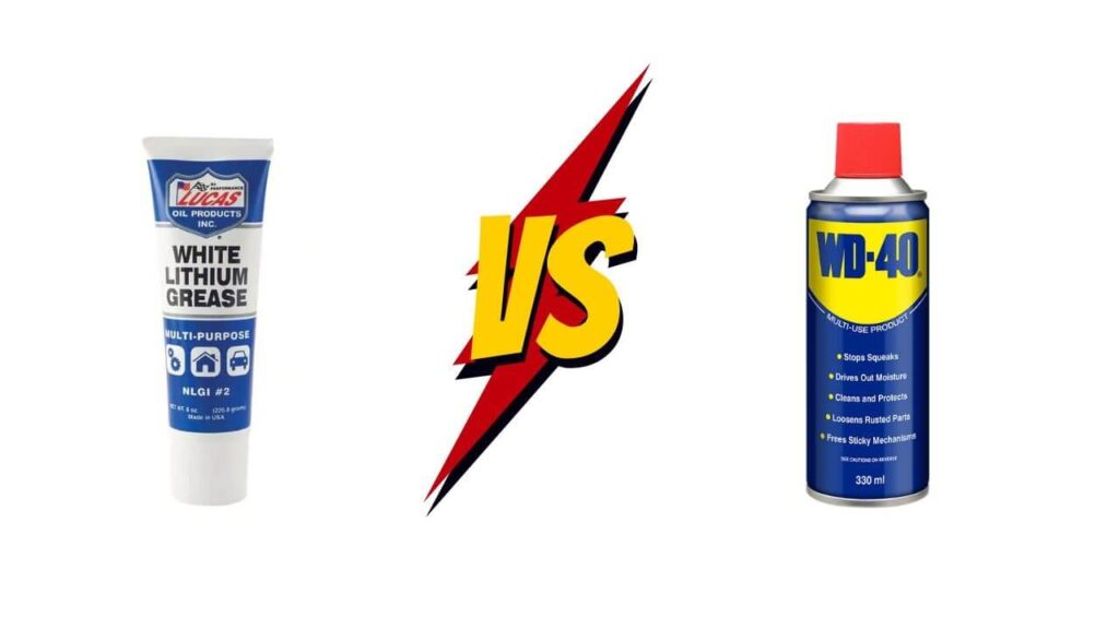 White Lithium Grease vs WD40